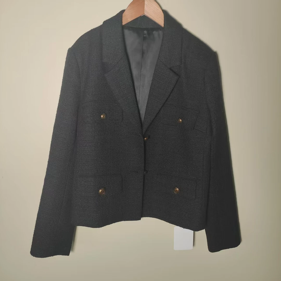 25年早春新款时尚气质百搭小香风外套wt002（24W0082）