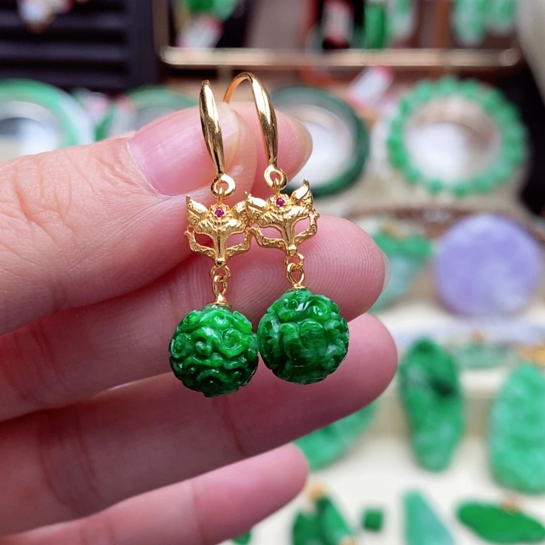 未镶嵌翡翠耳饰翡翠耳饰