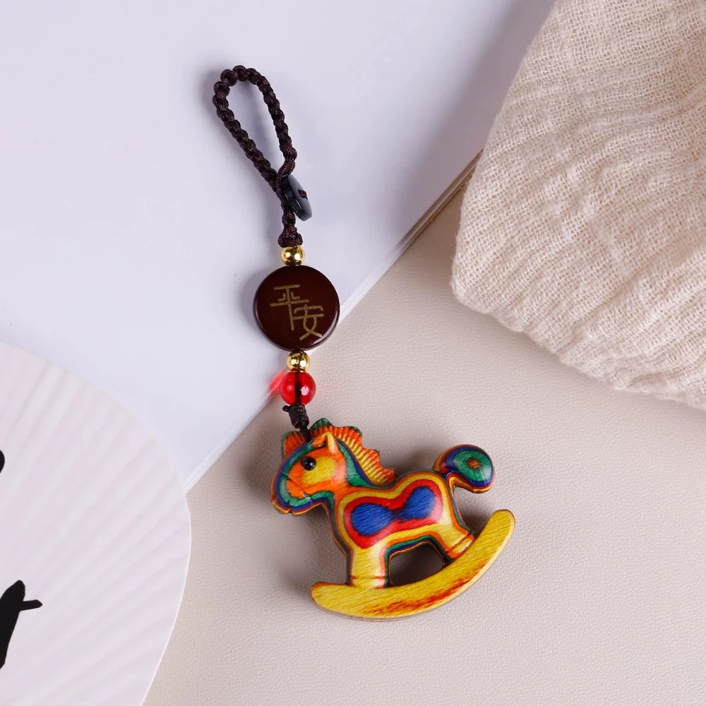 彩虹实木摇摇马（大款）