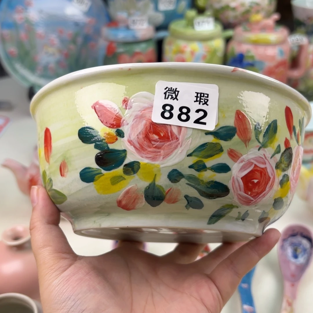 景德镇手绘高温釉下彩陶瓷茶具