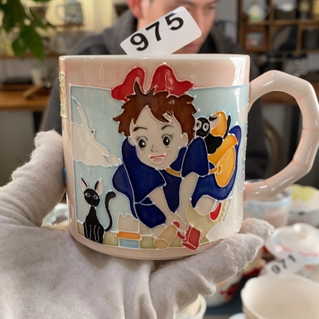 瓷片景德镇釉下彩手绘