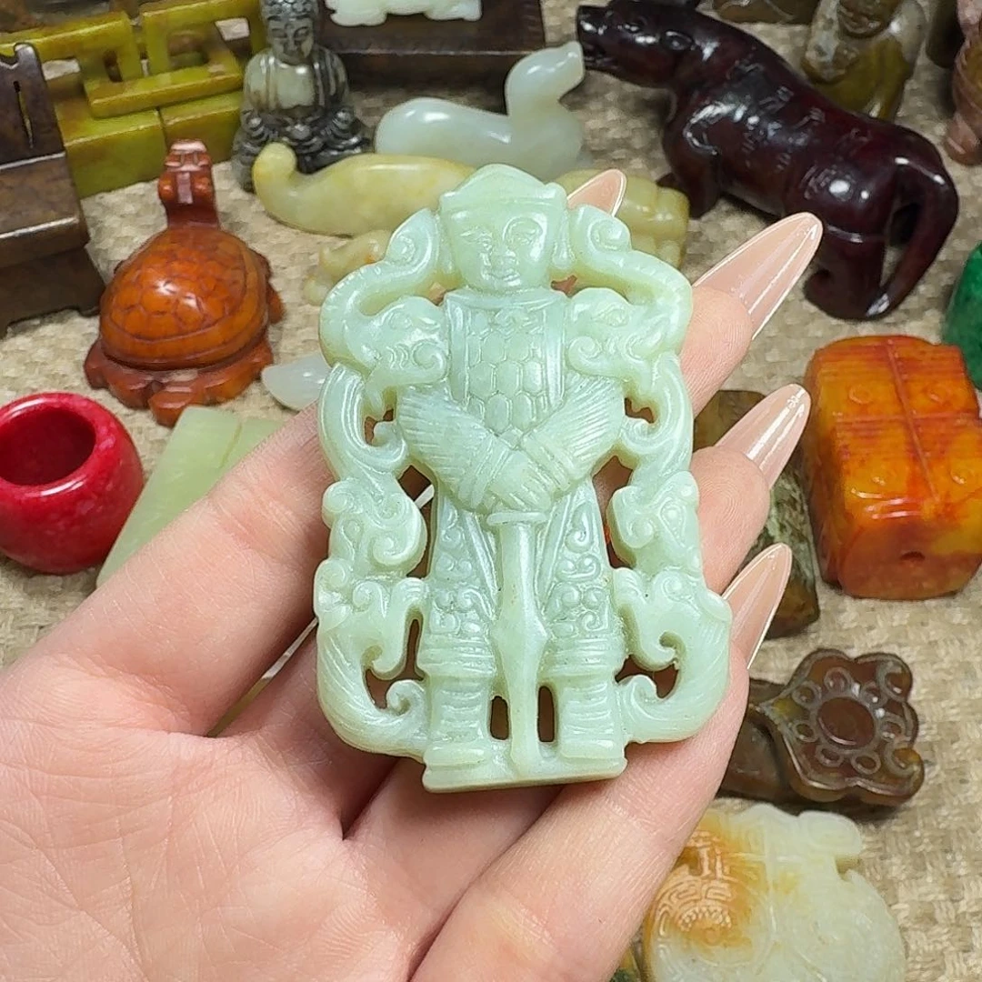 白玉菩提吊坠挂件