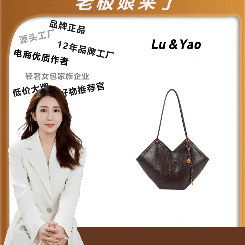 2024年包包经典时尚轻奢优质小众手提包小众LY77-咖啡