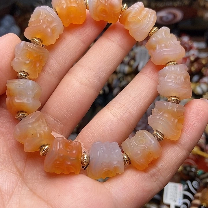 玛瑙/玉髓未镶嵌手链