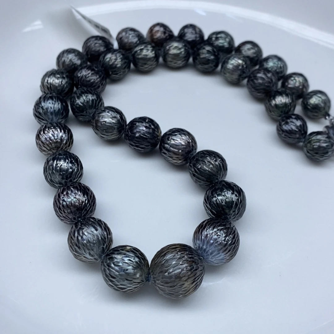 未镶嵌海水珍珠颈饰大溪地龙鳞10-15