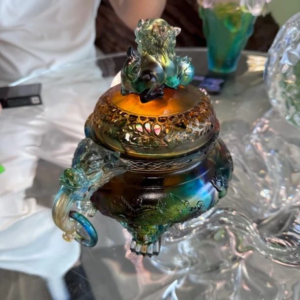 【Benny专属】LL1古法琉璃香炉檀香沉香香篆香炉茶室客厅玄关摆件