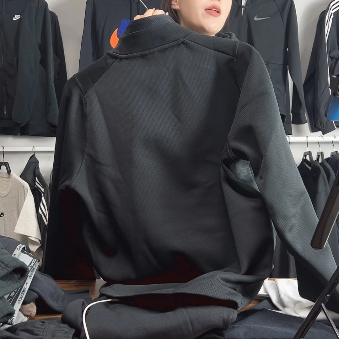 5941黑色外套立领L码130-150斤不退换