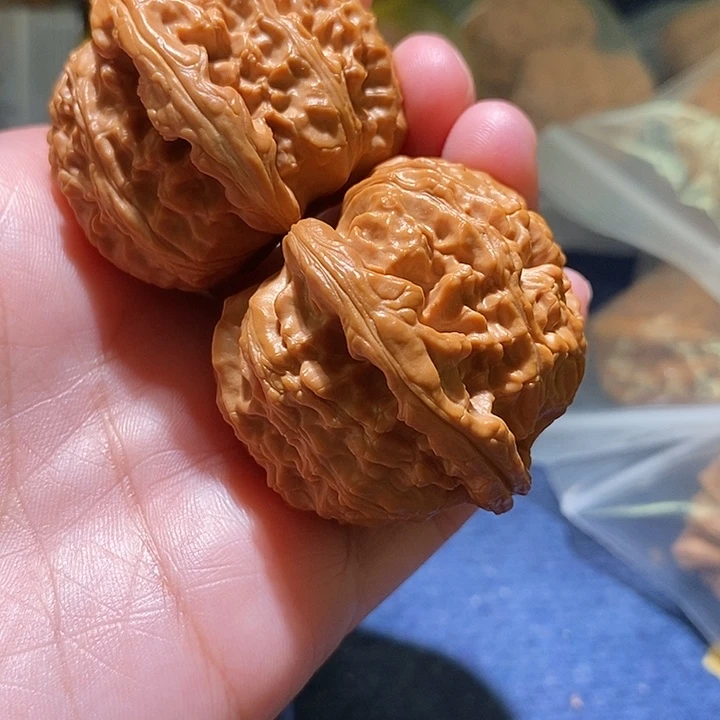 野***火吊坠文玩核桃吃柿子