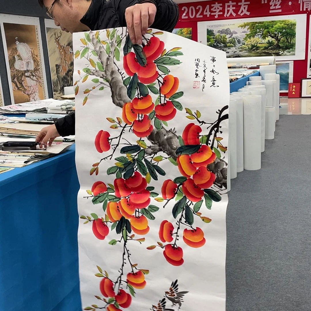 国画今天上午国画作品展示