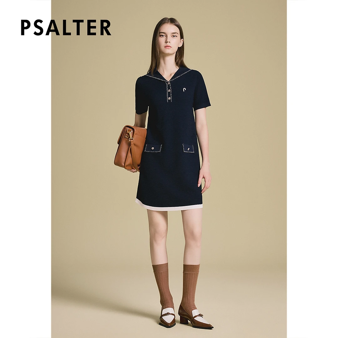 【一秒入夏】诗篇专选曲珠纱线航海风针织裙毛衫连衣裙2025夏季新款