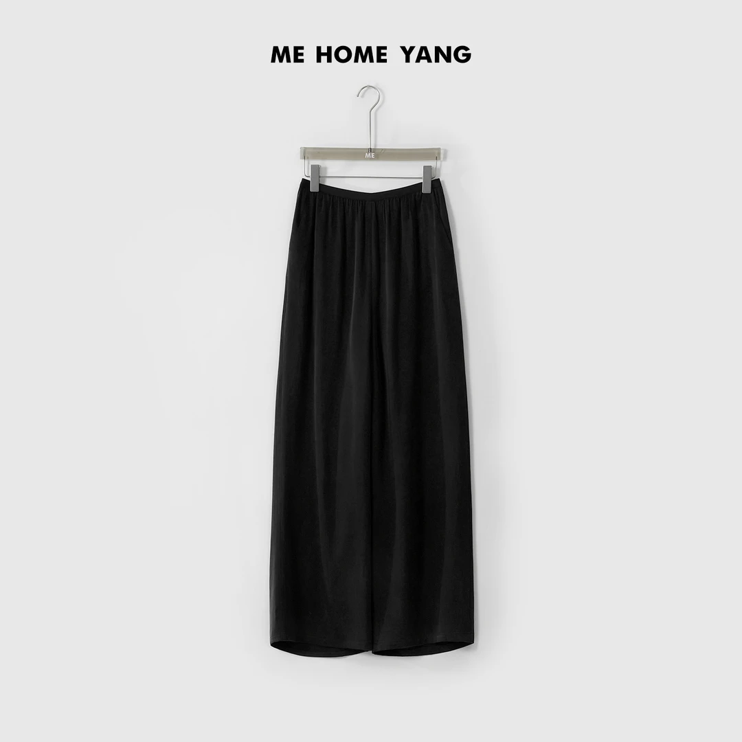 ME【铜氨丝垂垂裤】铜氨丝混纺呼吸感散热高腰显瘦百搭裤子MESS1818