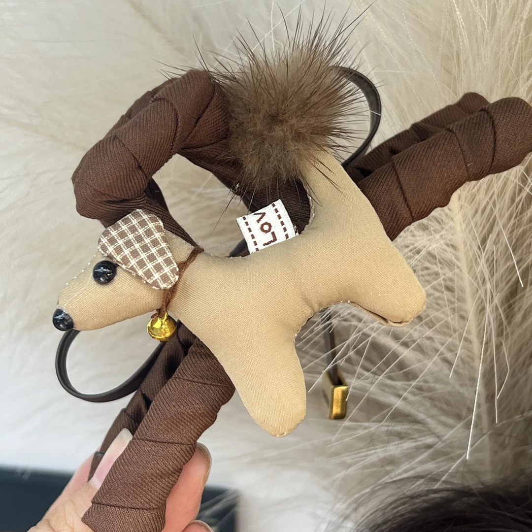 C5【13cmAB面韩版充棉小狗抓夹】可爱减龄原创设计韩版抓夹