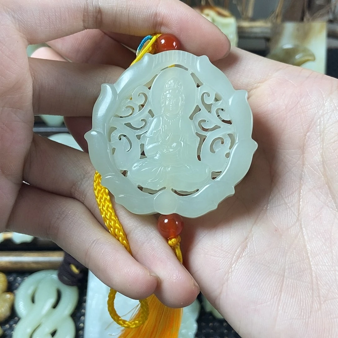 和田玉未镶嵌挂件