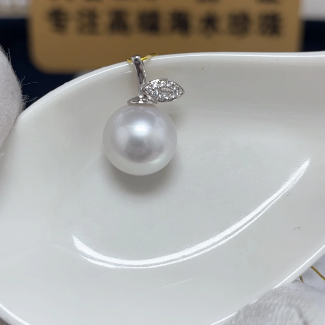 海水珍珠澳白单珠11-12未镶嵌