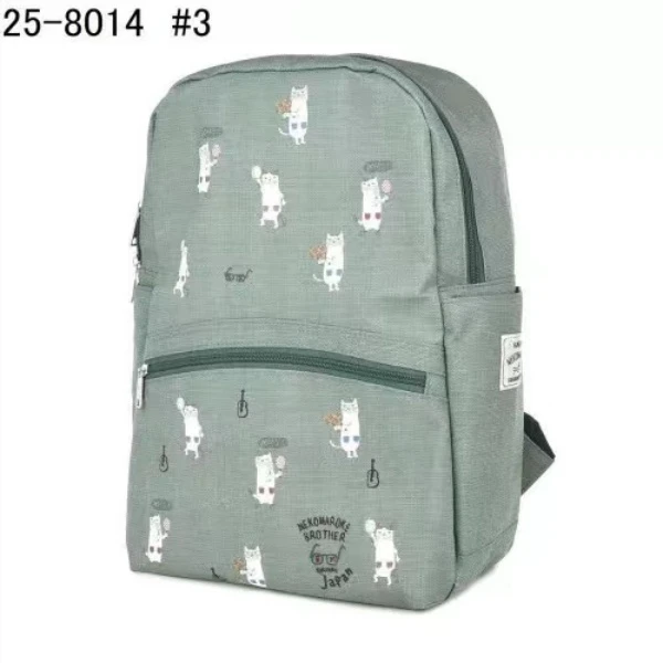 Z25 kusuguru双肩包布眼镜猫绿