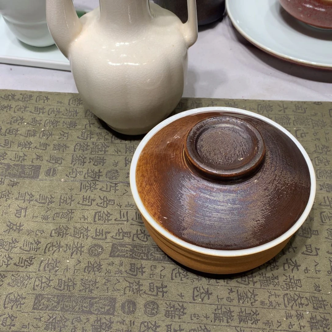 陶景德镇粗陶复古盘碗微瑕