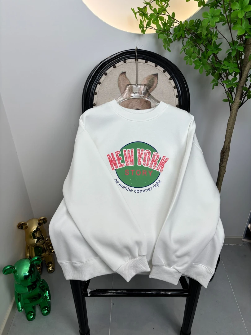 2025年春季新款卫衣女款圆领重磅套头newyork图休闲百搭时尚长袖