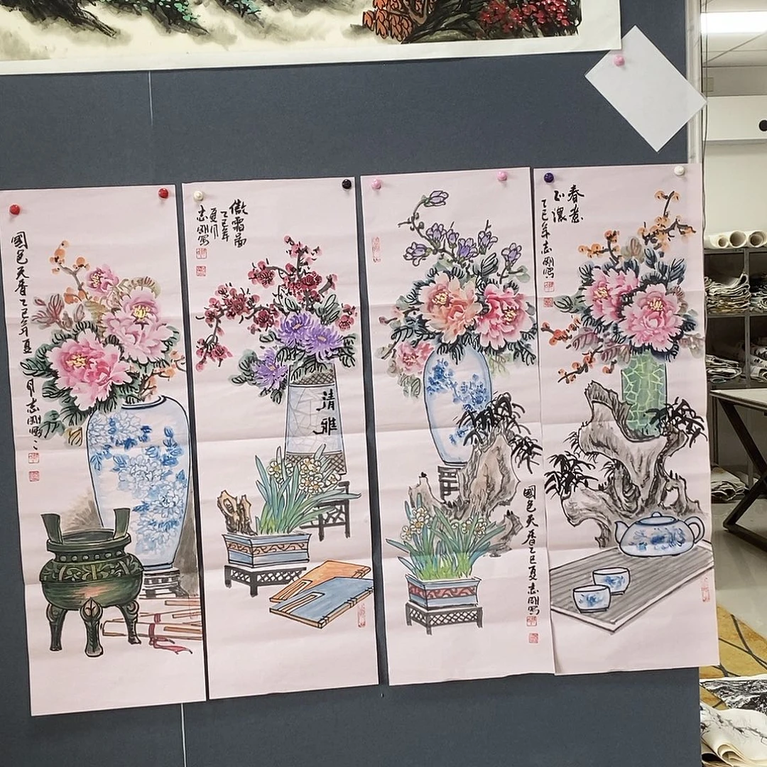 杜***涛国画郭志刚35/140手绘画芯
