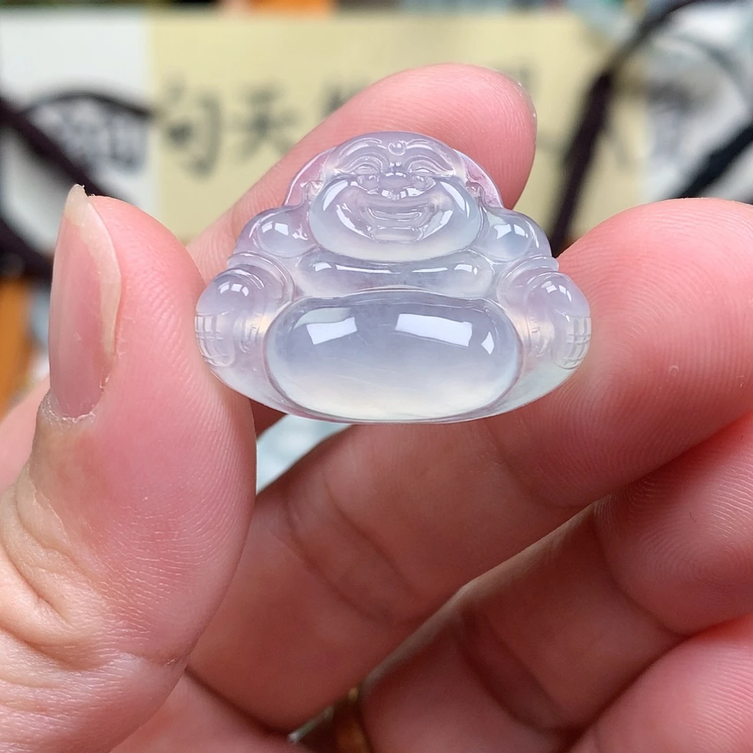 翡翠裸石缅甸天然A货翡翠冰种佛公