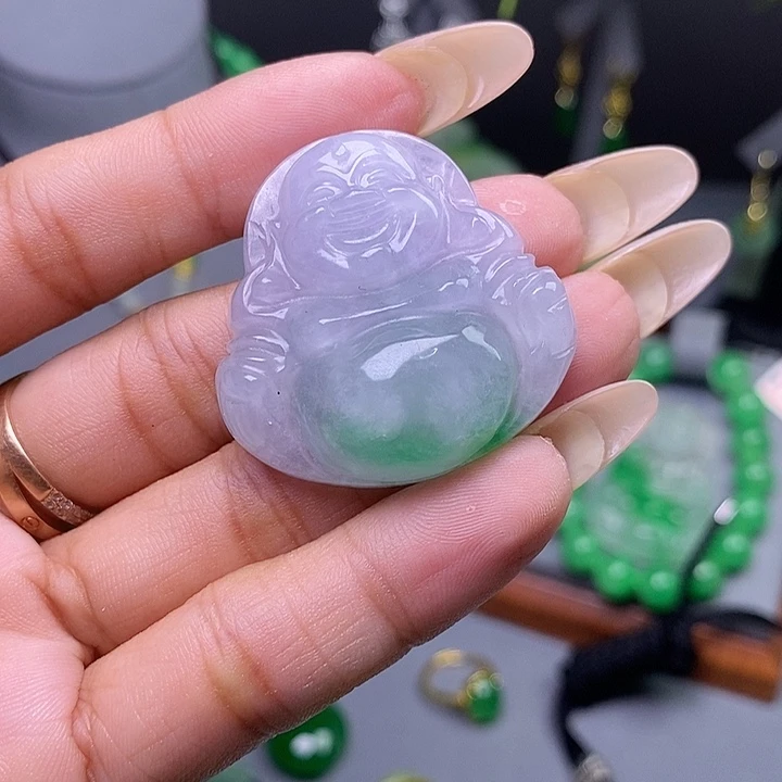 翡翠未镶嵌吊坠(赠链)