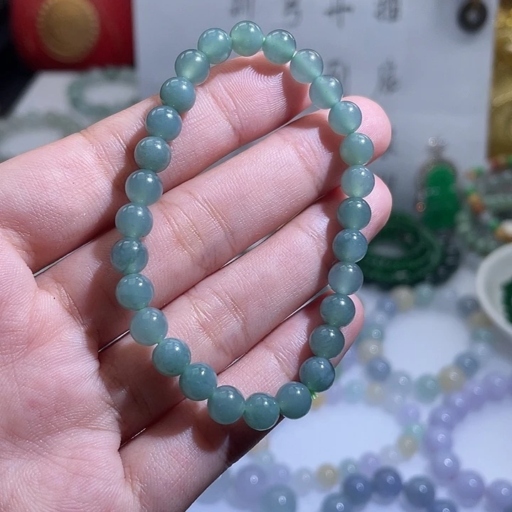 钱***钱翡翠未镶嵌手链天然翡翠a货