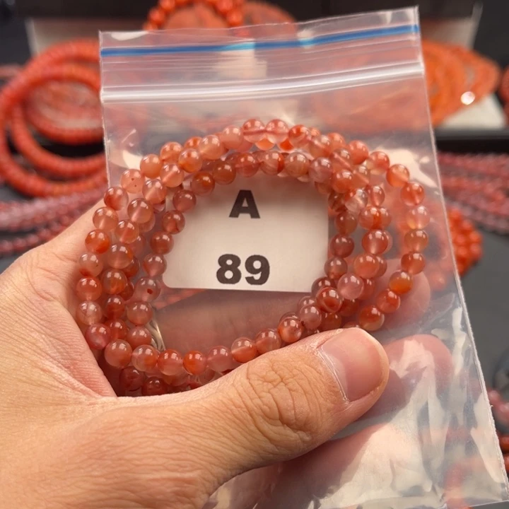 南红玛瑙未镶嵌多样性发货默认微瑕称重5mm