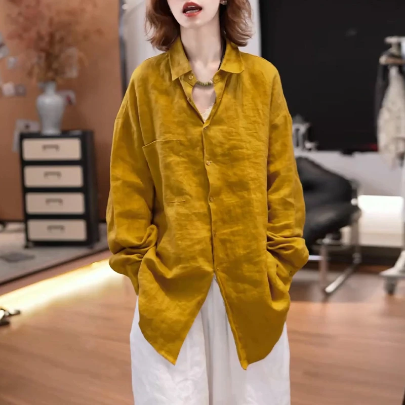 2025夏季设计感时尚百搭潮流上衣气质小众新款显瘦遮肉长袖衬衫女