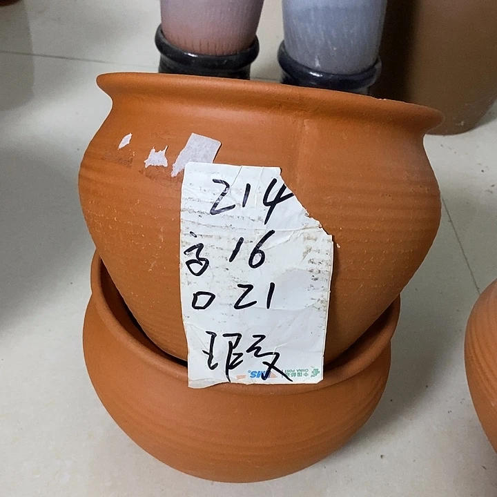 粗陶红陶绿植花盆214