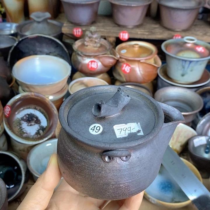 杯子精品柴烧裸烧手工茶器