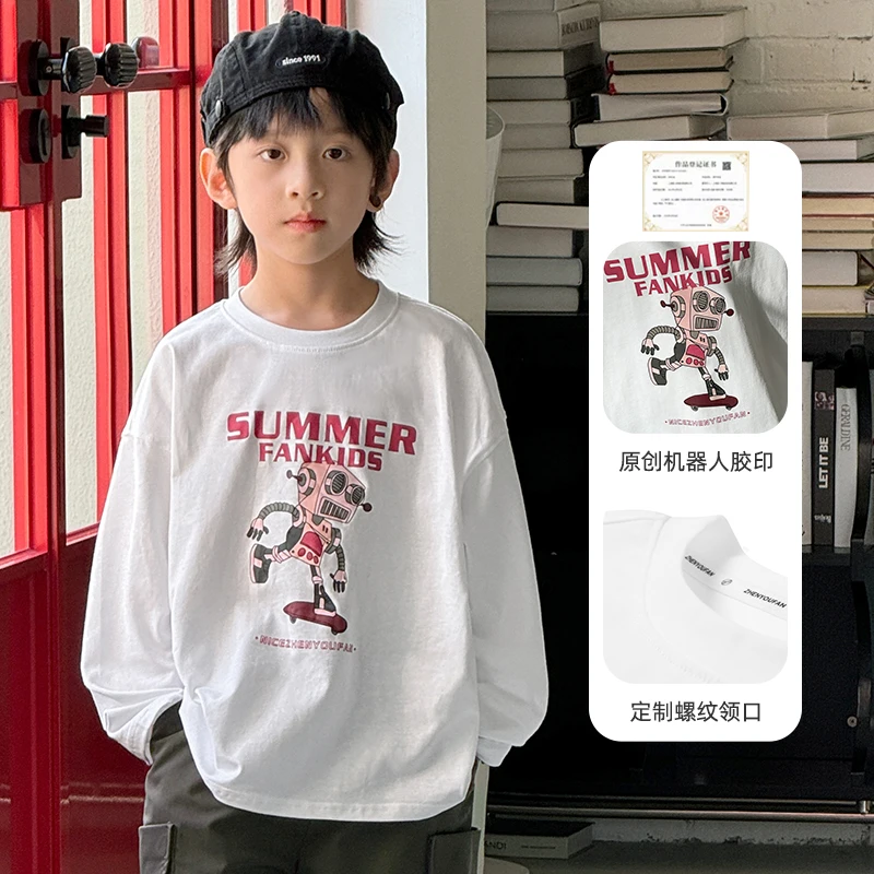 【宝妈必看】男童短袖T恤儿童新款夏季半袖春装长袖纯棉上衣潮6208