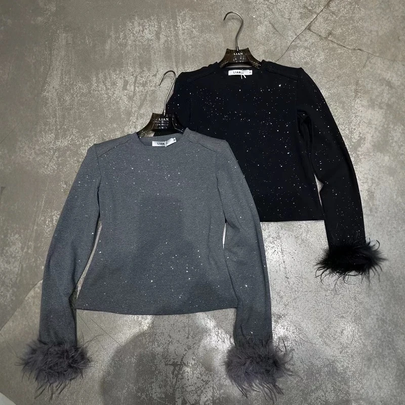 肉肉家*大码星空满满舒适打底衫