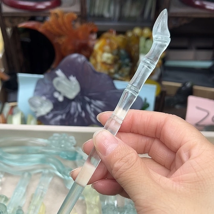 蛇纹石玉未镶嵌发饰