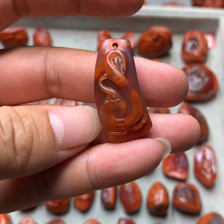 吊坠(不含链)未镶嵌南红玛瑙