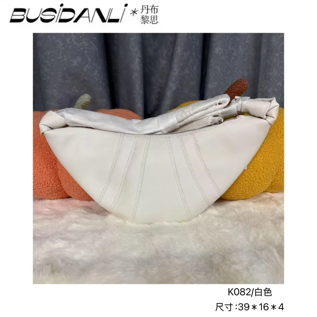 K082/白色BusiDanli高端定制斜挎包气质轻奢真皮