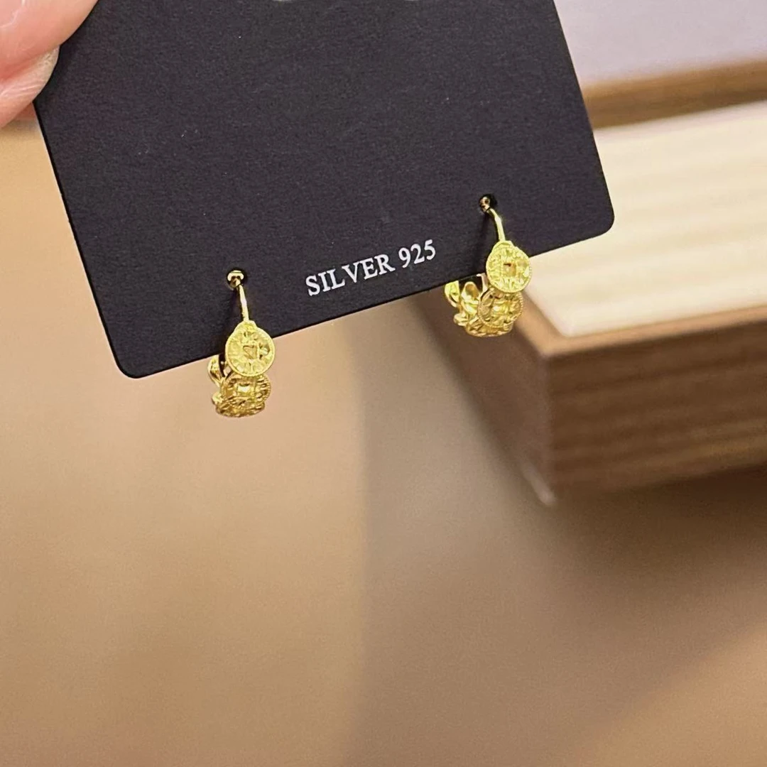 925银耳饰 精品925铜钱耳饰XR-139