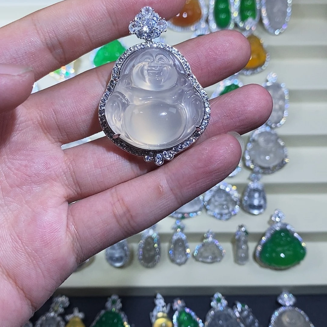 玛瑙/玉髓吊坠合金