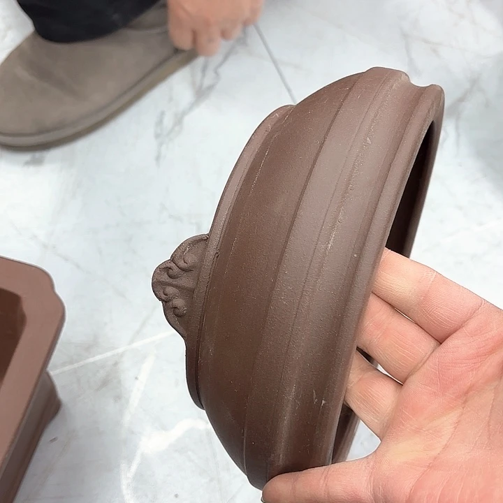 紫砂花盆紫砂的花也太