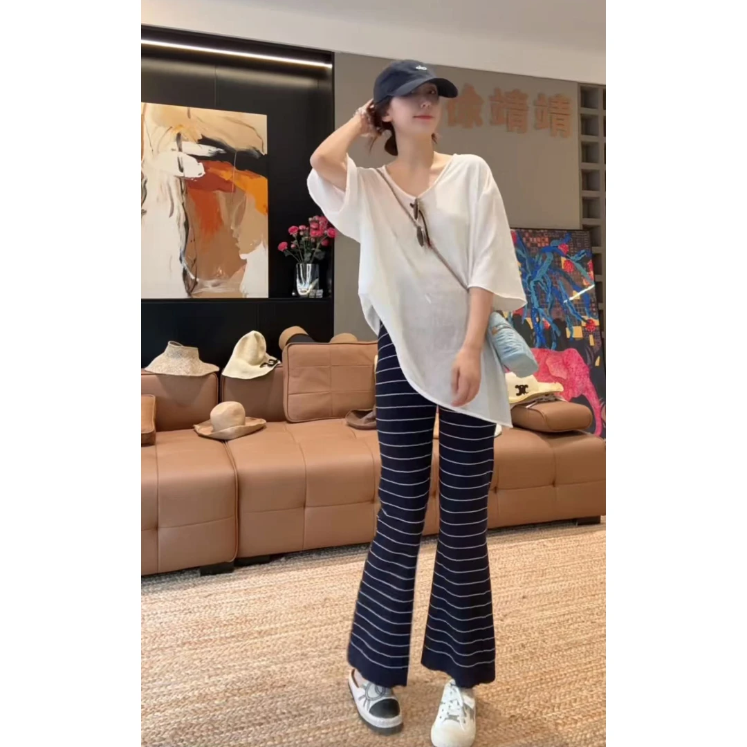 徐靖靖【极简即高级】简约T恤女装夏季宽松休闲百搭短袖2506180