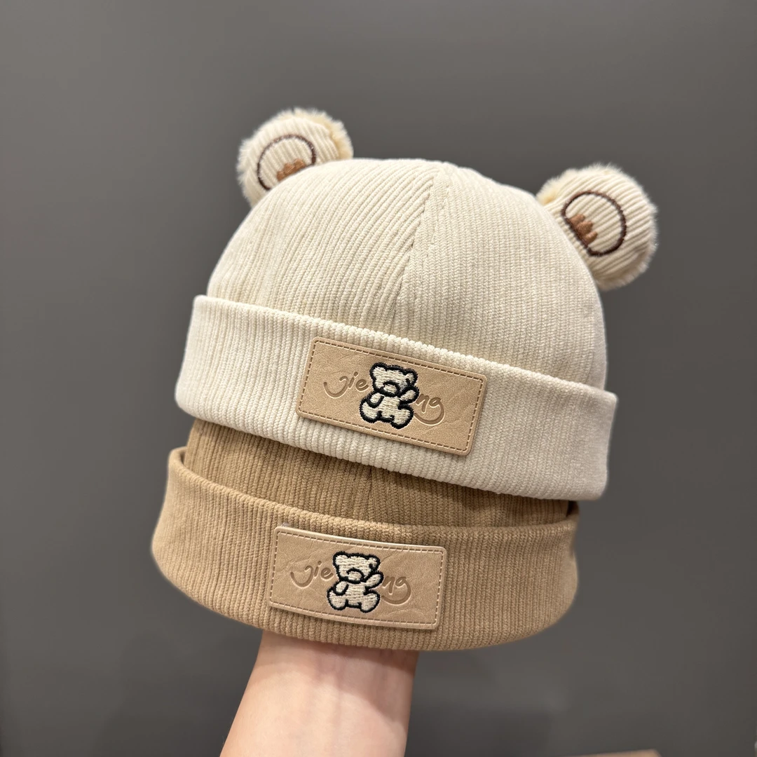 MIDIXIN/米迪昕儿童帽子宝宝秋冬薄款小圆帽男女童韩版百搭套头帽