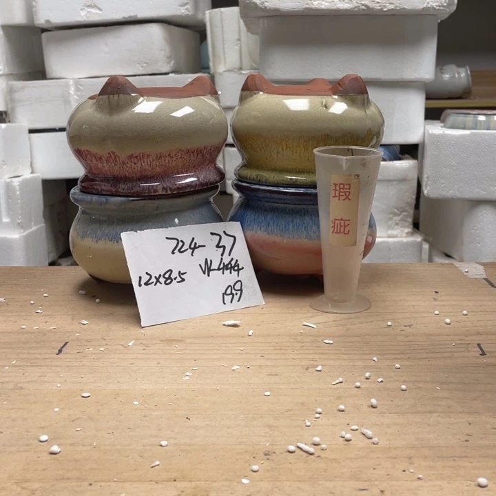 紫砂花盆多肉花盆微瑕37