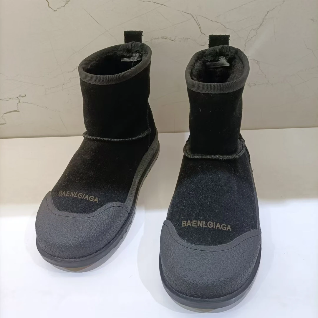 玛莎玛索雪地靴保暖雪地棉女鞋棉靴大棉中筒冬季77001-98