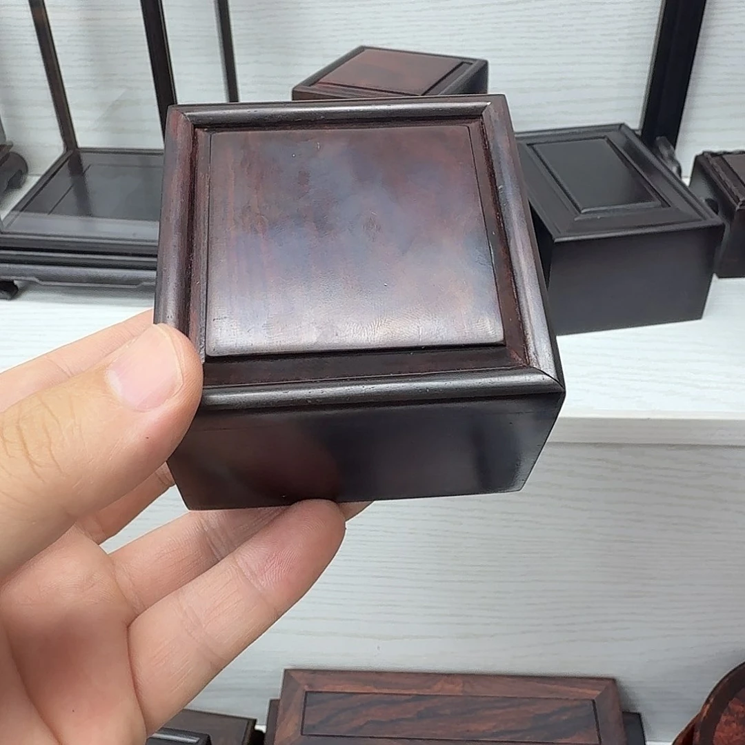 木大红酸枝正方盒子