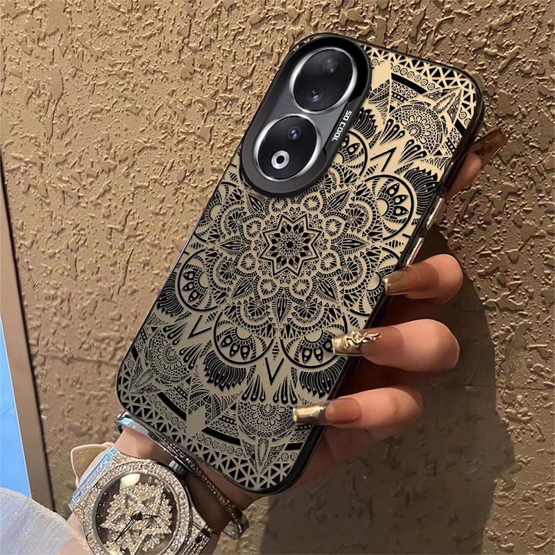 适用于【华为】荣耀80Pro新款满屏时尚花纹高级感潮流防摔手机壳