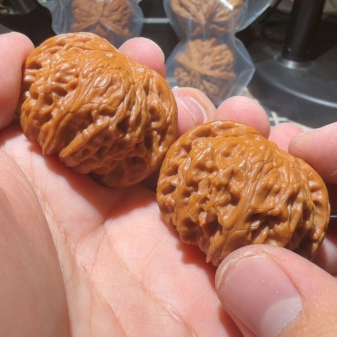 文玩核桃把件独*周磨盘