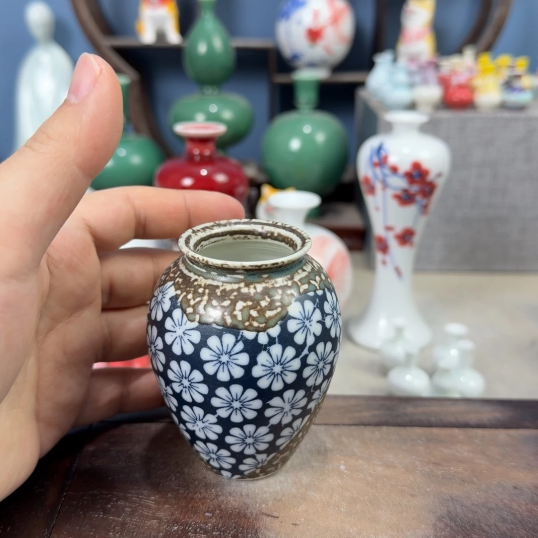 陶瓷手工小花器摆件