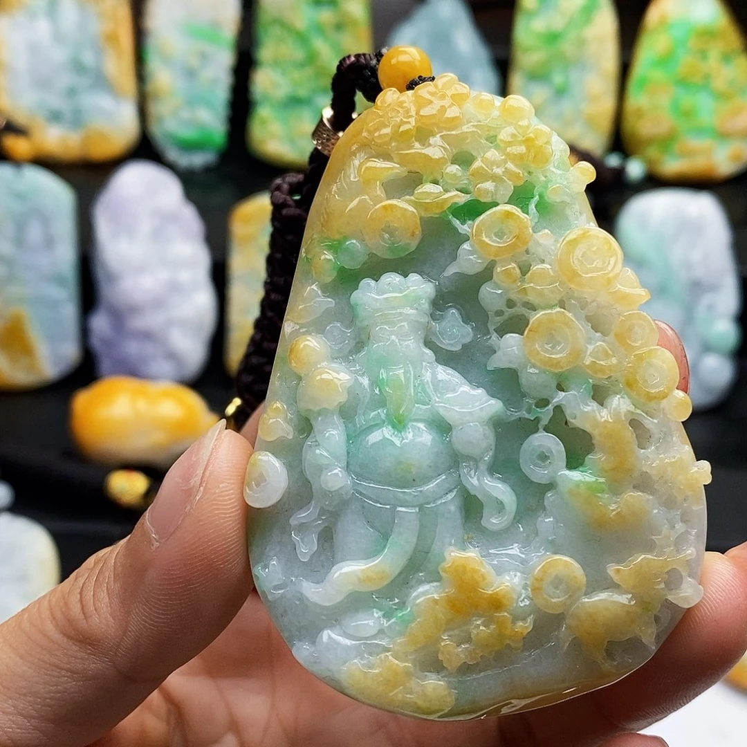 颈饰未镶嵌翡翠翡翠A货一物一证福利款