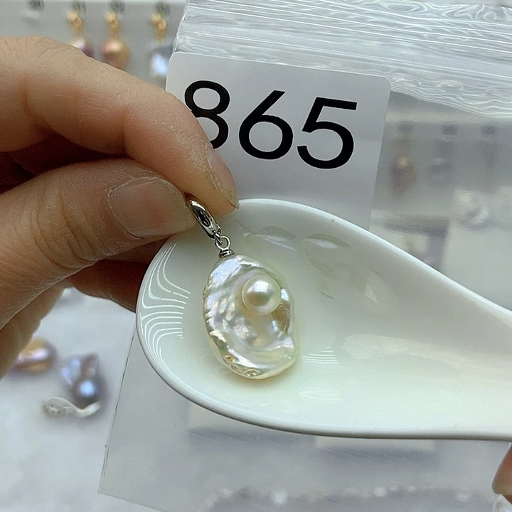 淡水珍珠颈饰银S925镶嵌