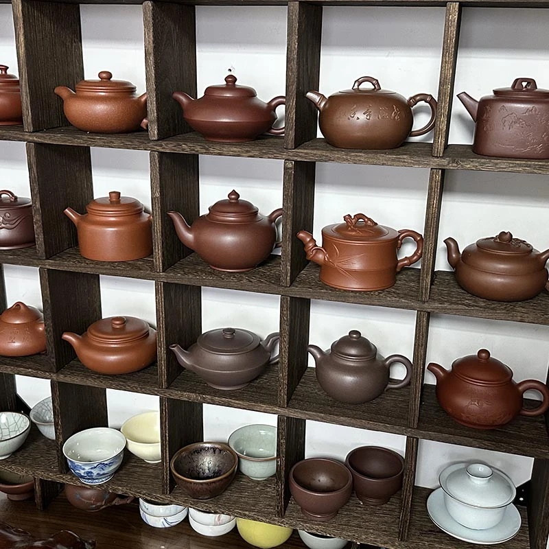 实木碳化复古多功能置物架 房间装饰挂架 悬挂木格子挂墙植物格子