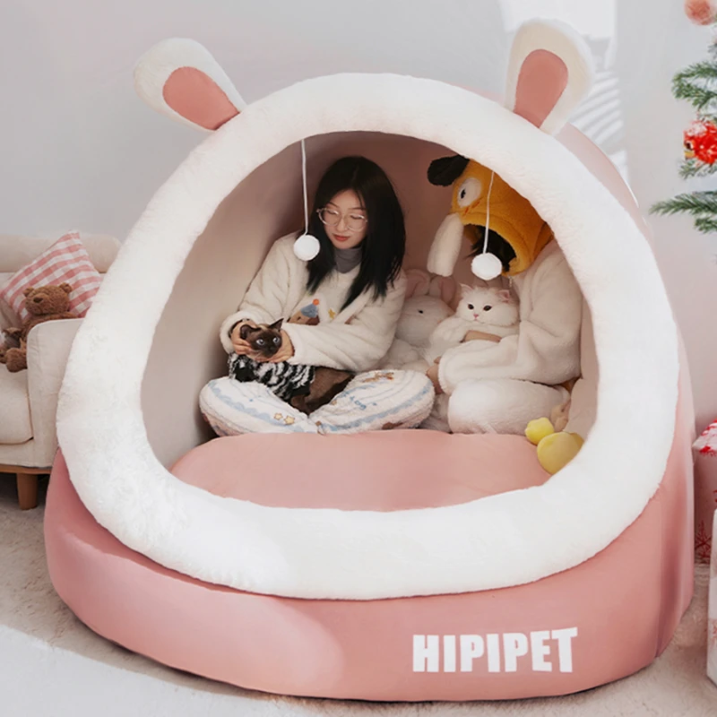 超级大猫窝特大号人可躺网红人类猫窝加厚冬天保暖可拆洗狗窝4456