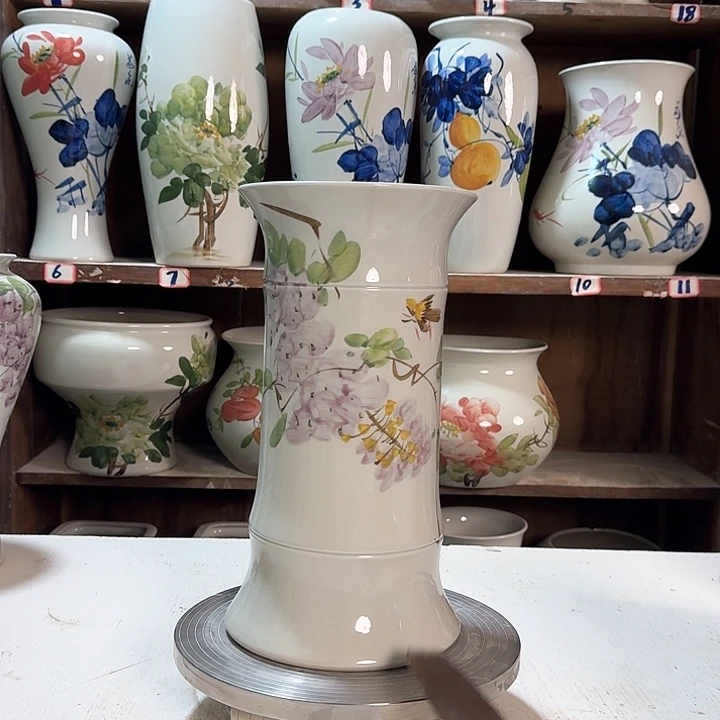 瓶竹子紫藤高29 新款陶瓷陶瓷